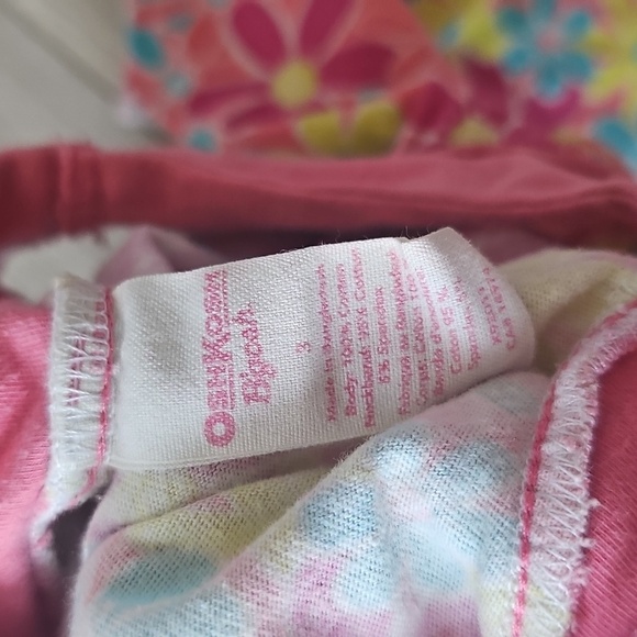 Y2K OshKosh Groovy Pink Floral Sleeveless Tent Dress, Size 3 - Picture 4 of 7